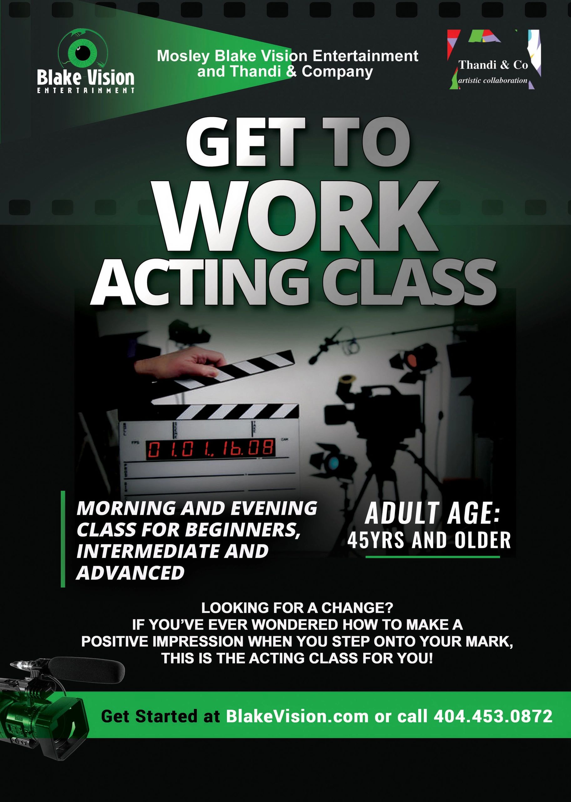 Adult Acting Class Atlanta,